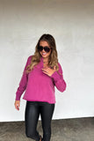 PREORDER: Longer Length Marley Snap Button Sweatshirt