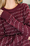 Leaves or Breeze Long Sleeve Knit Top