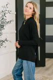Running Late Hooded Long Sleeve in Black