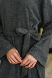 Travel Plush Knit Dress in Charcoal