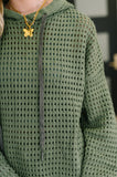 What a Catch Open Weave Pullover