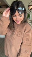 PREORDER: Coffee Embossed Sweatshirt